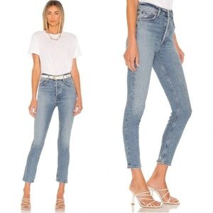 Agolde High Rise Slim Fit Denim